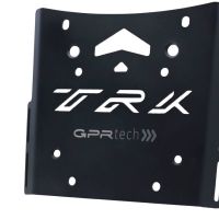 Top case maletas GPR TECH compatível com Benelli Trk 502 2021/2024 e5 Top Case Alpi-Tech em alumínio, cor prata com placa específica incluída Capacidade Litros 35