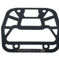 GPR TECH compatível com Aprilia Tuareg 660 2021/2024 e5 Placa de encaixe específica Top Case ALPITECH 55 LT compatível com bagageiro original, aço inox com 4 pontos de ancoragem