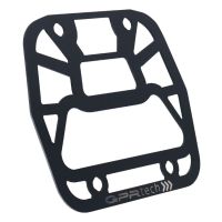 GPR TECH compatível com Aprilia Tuareg 660 2021/2024 e5 Placa de encaixe específica Top Case ALPITECH 35 LT compatível com bagageiro original, aço inox com 4 pontos de ancoragem
