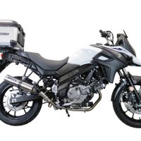 Top case maletas GPR TECH compatível com Suzuki V-Strom Dl 650 2012/2016 e3 Top Case Alpi-Tech em alumínio, cor preta com placa específica incluída Capacidade Litros 35