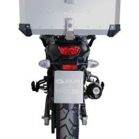 Top case maletas GPR TECH compatível com Suzuki V-Strom Dl 650 2012/2016 e3 Top Case Alpi-Tech em alumínio, cor preta com placa específica incluída Capacidade Litros 55