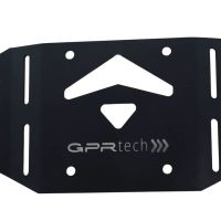 Top case maletas GPR TECH compatível com Kawasaki Versys 1000 i.e. 2021/2024 e5 Top Case Alpi-Tech em alumínio, cor preta com placa específica incluída Capacidade Litros 45