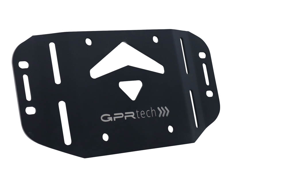 Top case maletas GPR TECH compatível com Kawasaki Versys 1000 i.e. 2021/2024 e5 Top Case Alpi-Tech em alumínio, cor preta com placa específica incluída Capacidade Litros 45