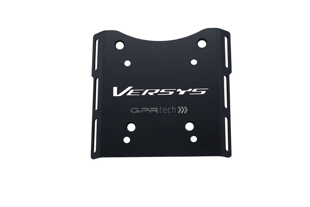Top case maletas GPR TECH compatível com Kawasaki Versys-X 300 2022/2023 e5 Top Case Alpi-Tech em alumínio, cor preta com placa específica incluída Capacidade Litros 45