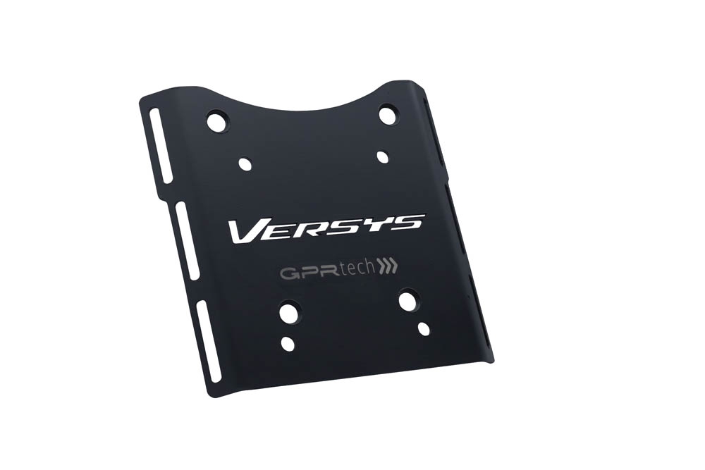 Top case maletas GPR TECH compatível com Kawasaki Versys-X 300 2022/2023 e5 Top Case Alpi-Tech em alumínio, cor preta com placa específica incluída Capacidade Litros 45