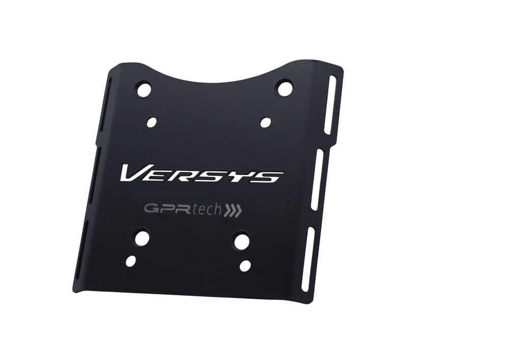 Top case maletas GPR TECH compatível com Kawasaki Versys-X 300 2022/2023 e5 Top Case Alpi-Tech em alumínio, cor preta com placa específica incluída Capacidade Litros 45