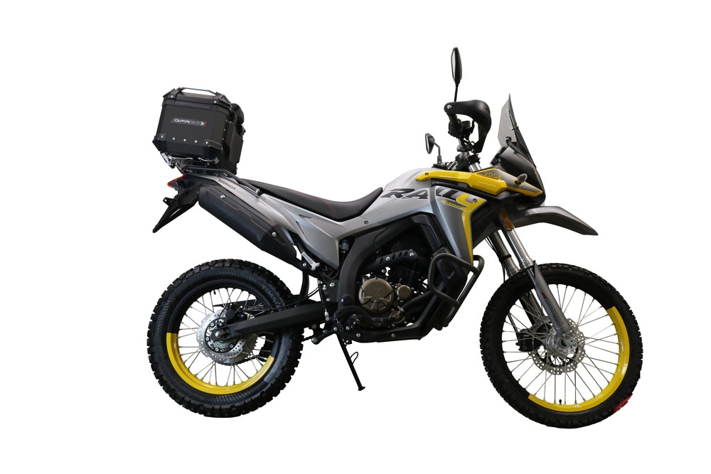 Top case maletas GPR TECH compatível com Voge 300Rally 2022/2024 e5 Top Case Alpi-Tech em alumínio, cor preta com placa específica incluída Capacidade Litros 26