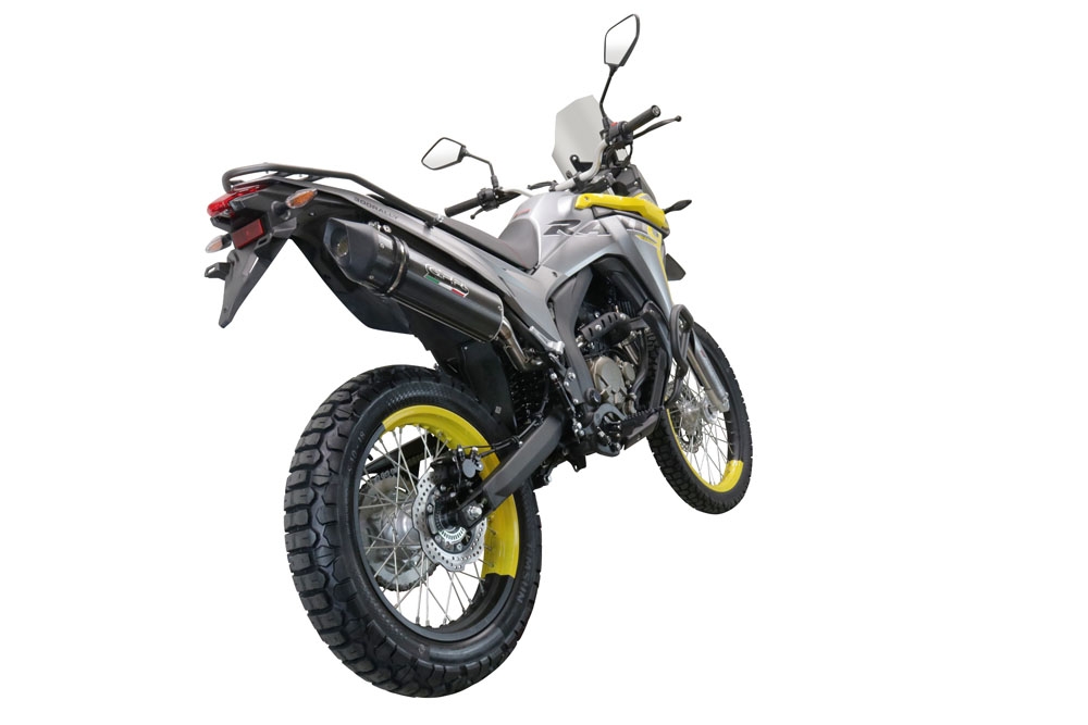 GPR escape compatível com  Voge 300Rally 2022-2024, Furore Evo4 Poppy, Escape legal, homologado, silenciador com catalisador, db killer removível e tubo de ligação específico 