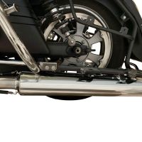 Escape compatível com Kawasaki Vulcan VN 1700 Voyager ABS 2011-2016, Maxy Deeptone Cruiser, Par de silenciosos de escape homologadas, com db killer removível e tubos de ligação específicos 