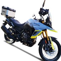 Top case maletas GPR TECH compatível com Suzuki V-STROM DL 800 DE - SE 2023-2025 e5 Top Case Alpi-Tech em alumínio, cor prata com placa específica incluída Capacidade Litros 45