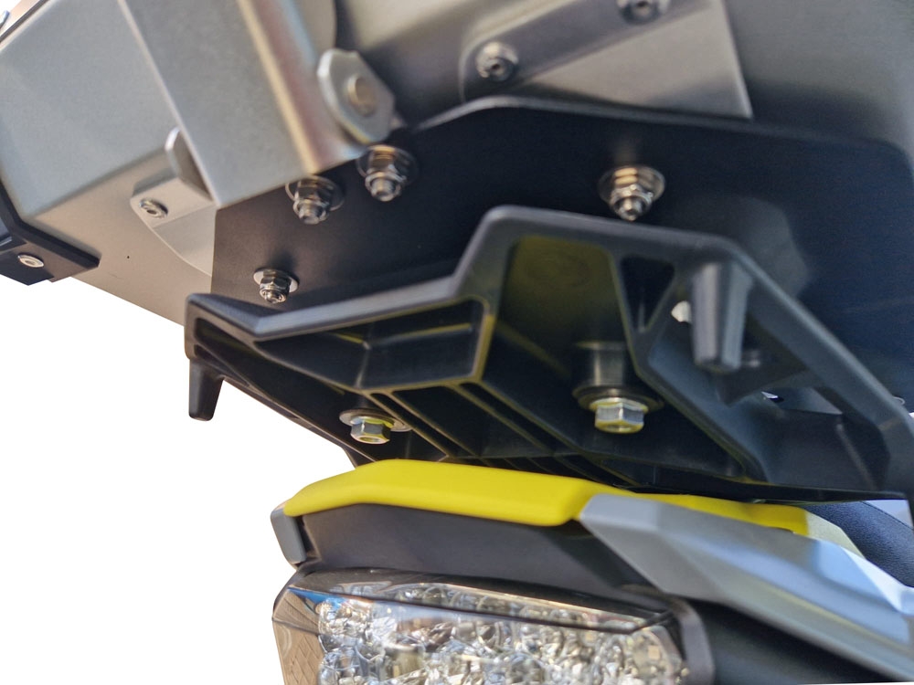 Top case maletas GPR TECH compatível com Suzuki V-STROM DL 800 DE - SE 2023-2025 e5 Top Case Alpi-Tech em alumínio, cor preta com placa específica incluída Capacidade Litros 45