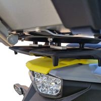 Top case maletas GPR TECH compatível com Suzuki V-STROM DL 800 DE - SE 2023-2025 e5 Top Case Alpi-Tech em alumínio, cor preta com placa específica incluída Capacidade Litros 45