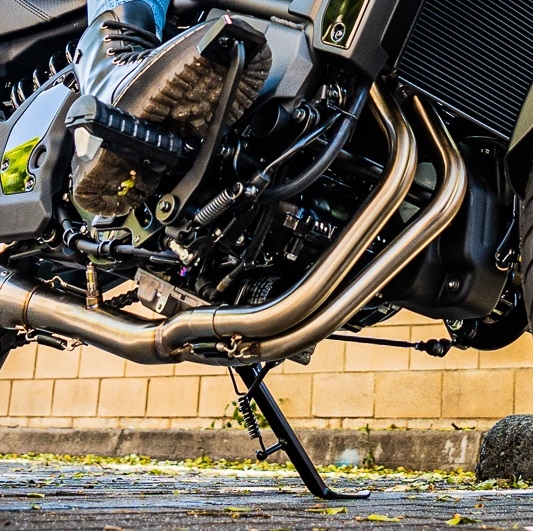 Escape compatível com Kawasaki Vulcan 650 S 2014-2016, M3 Inox , Escape completo, não legal para países da UE, com db killer removível 