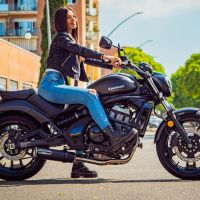 GPR escape compatível com  Kawasaki Vulcan 650 S 2017-2020, M3 Black Titanium, Sistema homologado com catalisador linha completa, silencioso mais coletor 