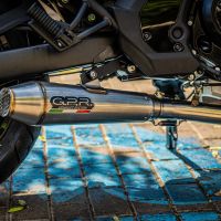 GPR escape compatível com  Kawasaki Vulcan 650 S 2014-2016, Ultracone, Sistema homologado com catalisador linha completa, silencioso mais coletor 