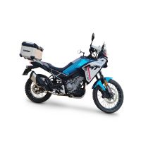 Top case maletas GPR TECH compatível com Cf Moto 450MT 2023/2025 Euro5 Plus Top Case Alpi-Tech em alumínio, cor prata com placa específica incluída Capacidade Litros 45