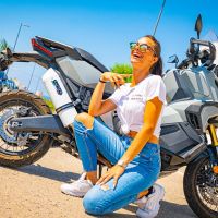 Escape compatível com Honda X-Adv 750 2016-2020, Albus Evo4, Escape legal, homologado, silenciador com db killer removível e tubo de ligação específico 