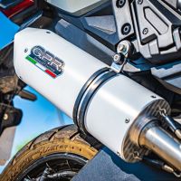 Escape compatível com Honda X-Adv 750 2016-2020, Albus Evo4, Escape legal, homologado, silenciador com db killer removível e tubo de ligação específico 