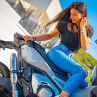 Escape compatível com Honda X-Adv 750 2021-2024, Deeptone Inox, Escape legal, homologado, silenciador com db killer removível e tubo de ligação específico 
