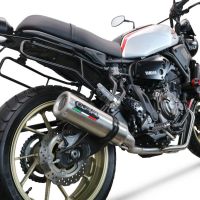 Escape compatível com Yamaha Xsr 700 2021-2024, M3 Inox , Escape completo, não legal para países da UE, com db killer removível 