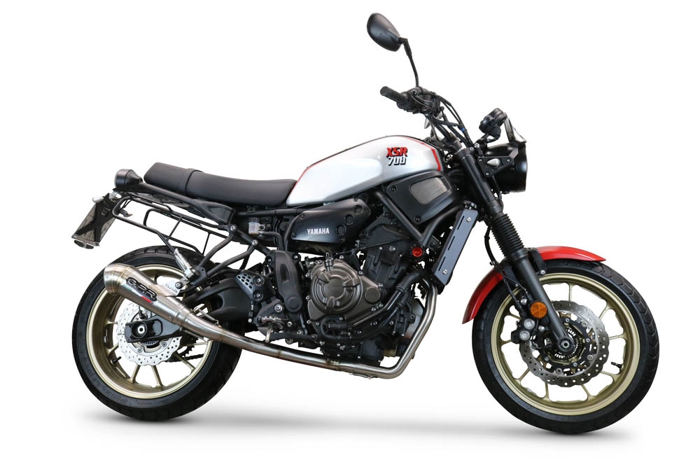 Escape compatível com Yamaha Xsr 700 2021-2024, Powercone Evo, Escape completo, não legal para países da UE, com db killer removível 