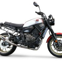 Escape compatível com Yamaha Xsr 700 2021-2024, Powercone Evo, Escape completo, não legal para países da UE, com db killer removível 