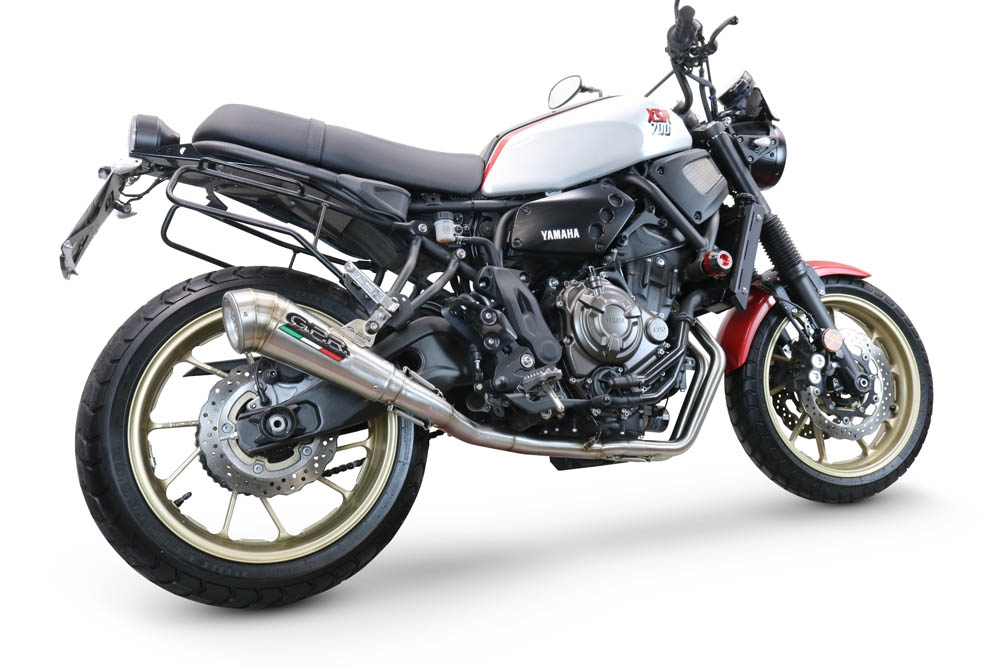 Escape compatível com Yamaha Xsr 700 2021-2024, Powercone Evo, Escape completo, não legal para países da UE, com db killer removível 