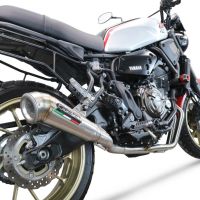 Escape compatível com Yamaha Xsr 700 2021-2024, Powercone Evo, Escape completo, não legal para países da UE, com db killer removível 