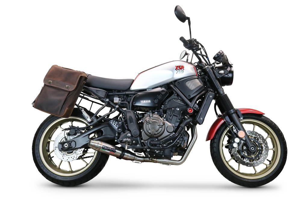 Escape compatível com Yamaha Xsr 700 2021-2024, Deeptone Inox, Escape completo, não legal para países da UE, com db killer removível 