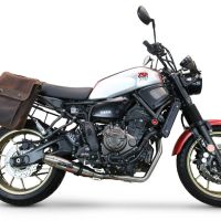Escape compatível com Yamaha Xsr 700 2021-2024, Deeptone Inox, Escape completo, não legal para países da UE, com db killer removível 