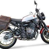 Escape compatível com Yamaha Xsr 700 2021-2024, Deeptone Inox, Escape completo, não legal para países da UE, com db killer removível 