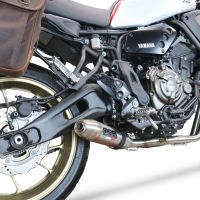 Escape compatível com Yamaha Xsr 700 2021-2024, Deeptone Inox, Escape completo, não legal para países da UE, com db killer removível 