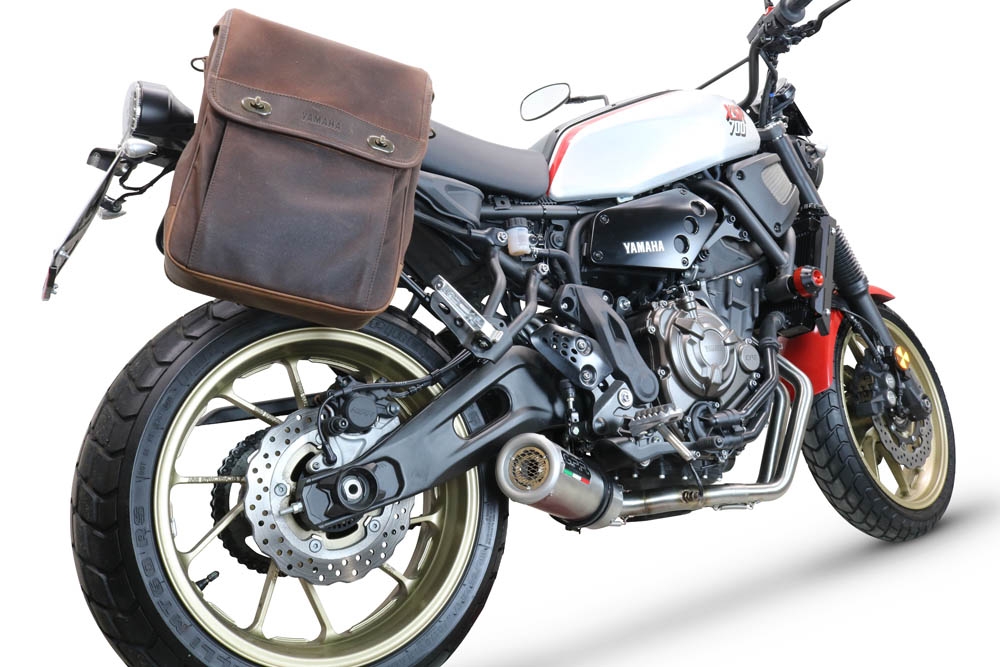 Escape compatível com Yamaha Xsr 700 2021-2024, M3 Inox , Escape completo, não legal para países da UE, com db killer removível 