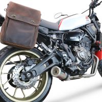 Escape compatível com Yamaha Xsr 700 2021-2024, M3 Inox , Escape completo, não legal para países da UE, com db killer removível 