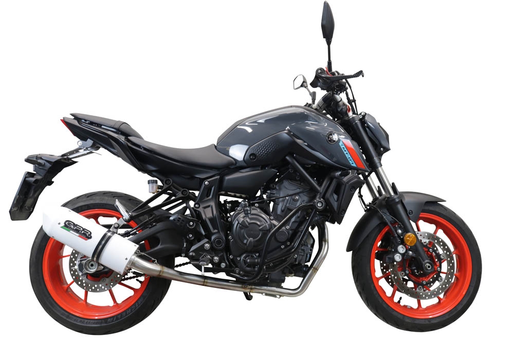 GPR escape compatível com  Yamaha Mt-07  2021-2024, Albus Evo4, Sistema homologado com catalisador linha completa, silencioso mais coletor 