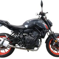 GPR escape compatível com  Yamaha Mt-07  2021-2024, Albus Evo4, Sistema homologado com catalisador linha completa, silencioso mais coletor 