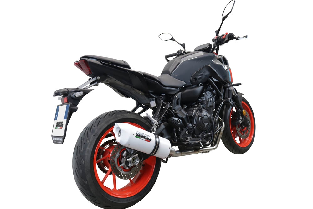 GPR escape compatível com  Yamaha Mt-07  2021-2024, Albus Evo4, Sistema homologado com catalisador linha completa, silencioso mais coletor 