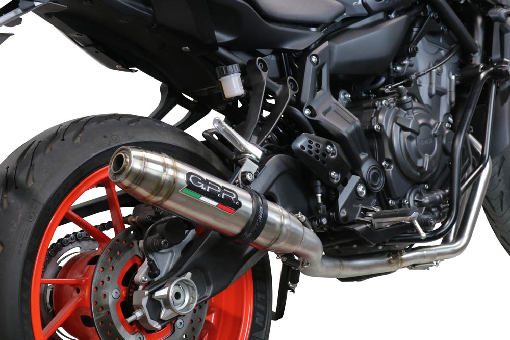 Escape compatível com Yamaha Xsr 700 2021-2024, Deeptone Inox, Escape completo, não legal para países da UE, com db killer removível 