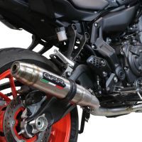 Escape compatível com Yamaha Xsr 700 2021-2024, Deeptone Inox, Escape completo, não legal para países da UE, com db killer removível 