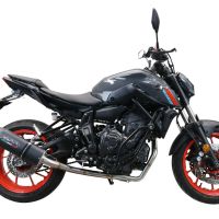 GPR escape compatível com  Yamaha Mt-07  2021-2024, Furore Nero, Escape racing linha completa, silencioso mais coletor com dbkiller, não homologado  