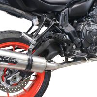 Escape compatível com Yamaha Mt-07 2021-2024, M3 Inox , Escape completo, não legal para países da UE, com db killer removível 