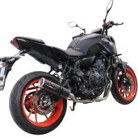 Escape compatível com Yamaha Mt-07 2021-2024, M3 Poppy , Escape completo, não legal para países da UE, com db killer removível 