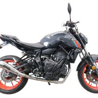 Escape compatível com Yamaha Mt-07 2021-2024, Powercone Evo, Escape completo, não legal para países da UE, com db killer removível 