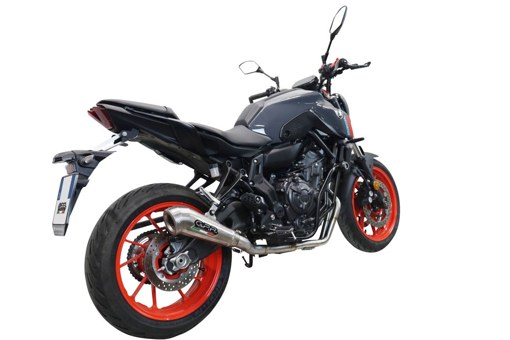 Escape compatível com Yamaha Mt-07 2021-2024, Powercone Evo, Escape completo, não legal para países da UE, com db killer removível 