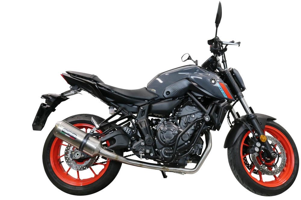 Escape compatível com Yamaha Mt-07 2014-2016, Satinox , Sistema homologado,legal, linha completa, incluindo db killer removível mais coletor 