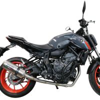 Escape compatível com Yamaha Mt-07 2014-2016, Satinox , Sistema homologado,legal, linha completa, incluindo db killer removível mais coletor 
