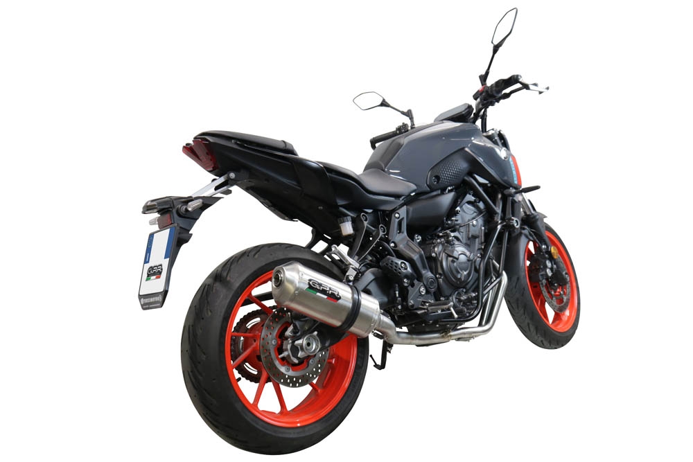Escape compatível com Yamaha Mt-07 2014-2016, Satinox , Sistema homologado,legal, linha completa, incluindo db killer removível mais coletor 