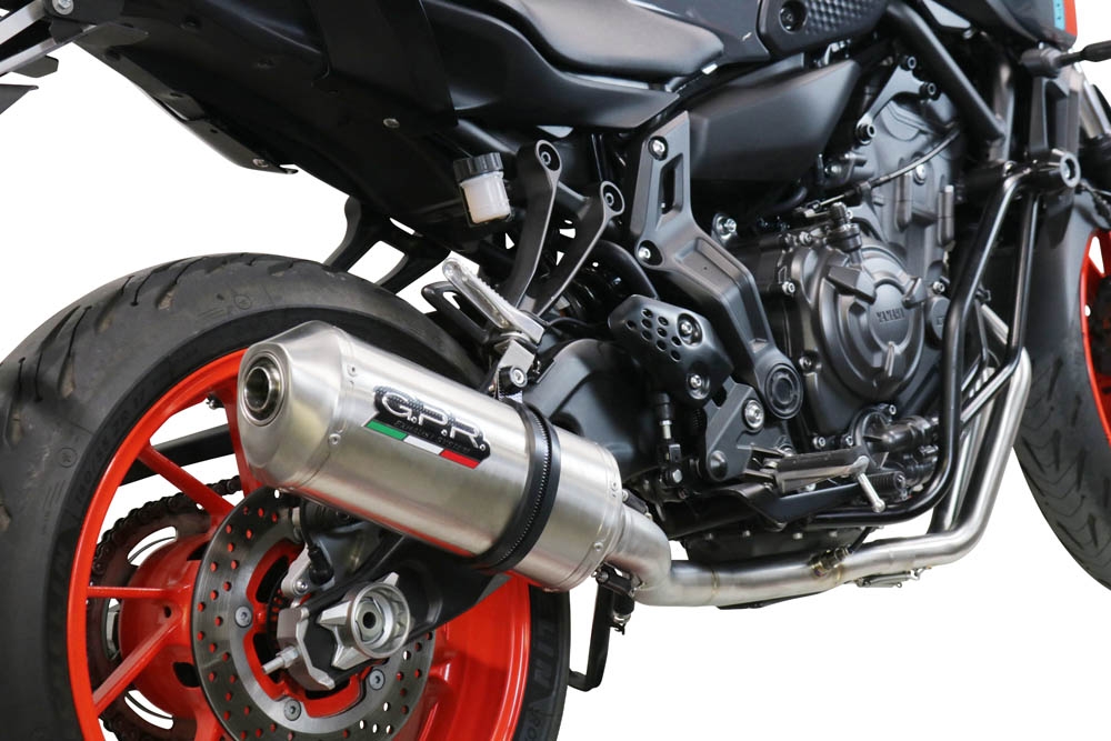 Escape compatível com Yamaha Mt-07 2014-2016, Satinox , Sistema homologado,legal, linha completa, incluindo db killer removível mais coletor 