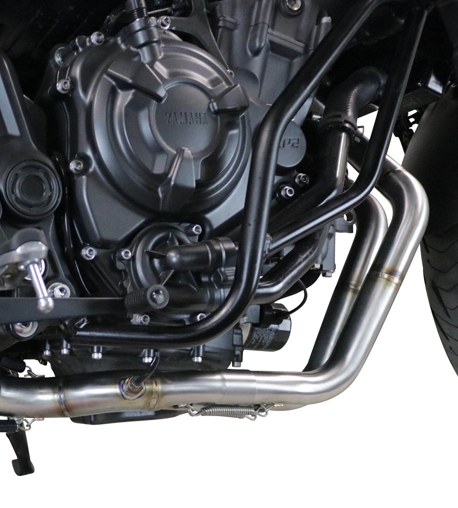 Escape compatível com Yamaha Xsr 700 2017-2020, Furore Nero, Escape completo, não legal para países da UE, com db killer removível 
