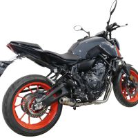 Escape compatível com Yamaha Mt-07 2021-2024, Deeptone Inox, Escape completo, não legal para países da UE, com db killer removível 
